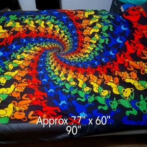 Grateful Dead Rainbow Bear Tapestry